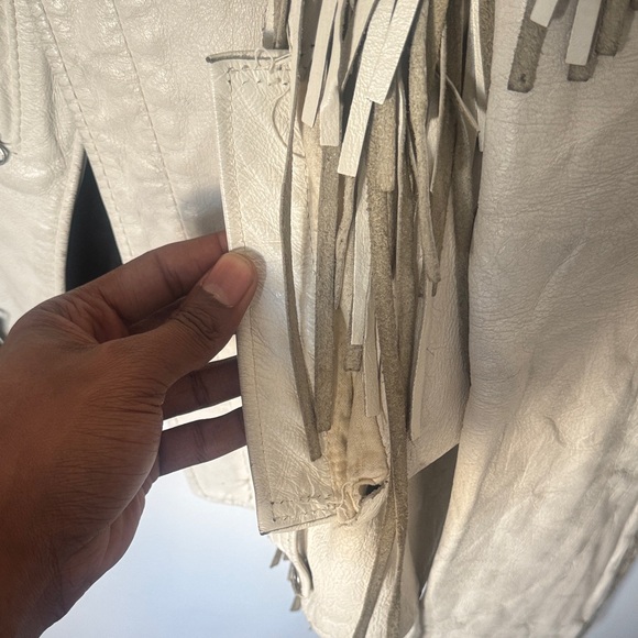 Vintage Schott NYC Durojac Fringed Leather Motorcycle Jacket - Picture 4 of 4